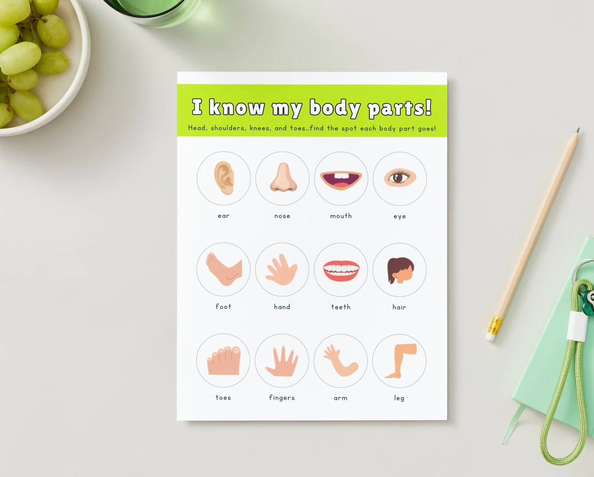 Body part matching with velcro pieces