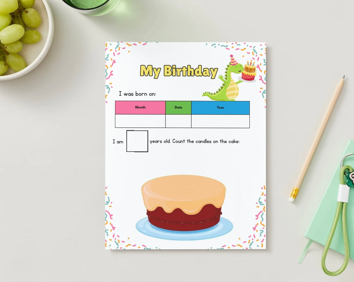 My birthday with velcro pieces