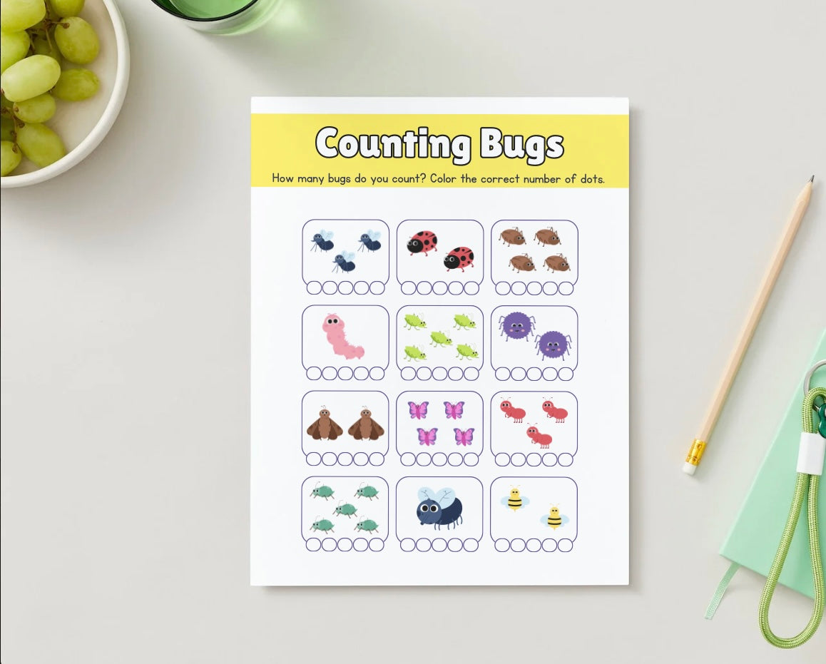 Dry-erase Counting bugs and coloring