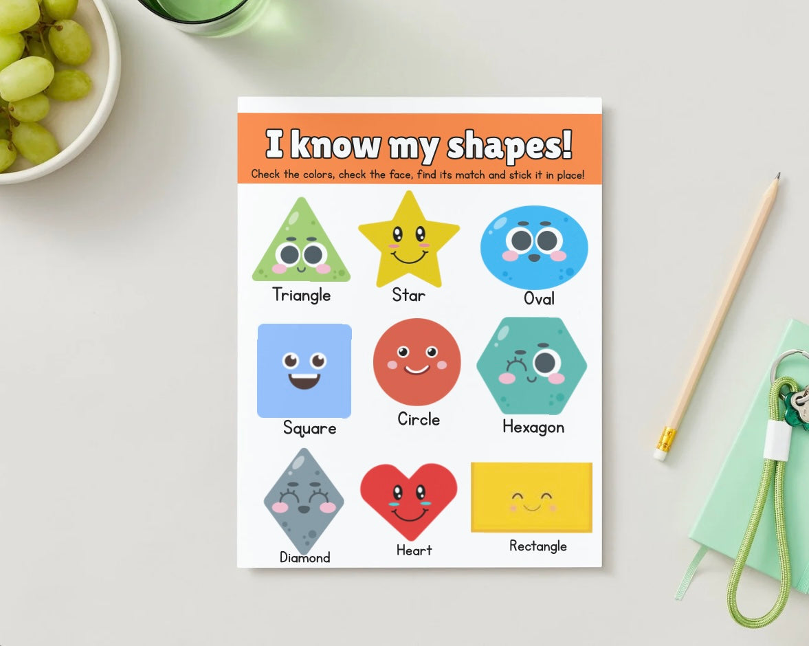 Shape matching with velcro pieces