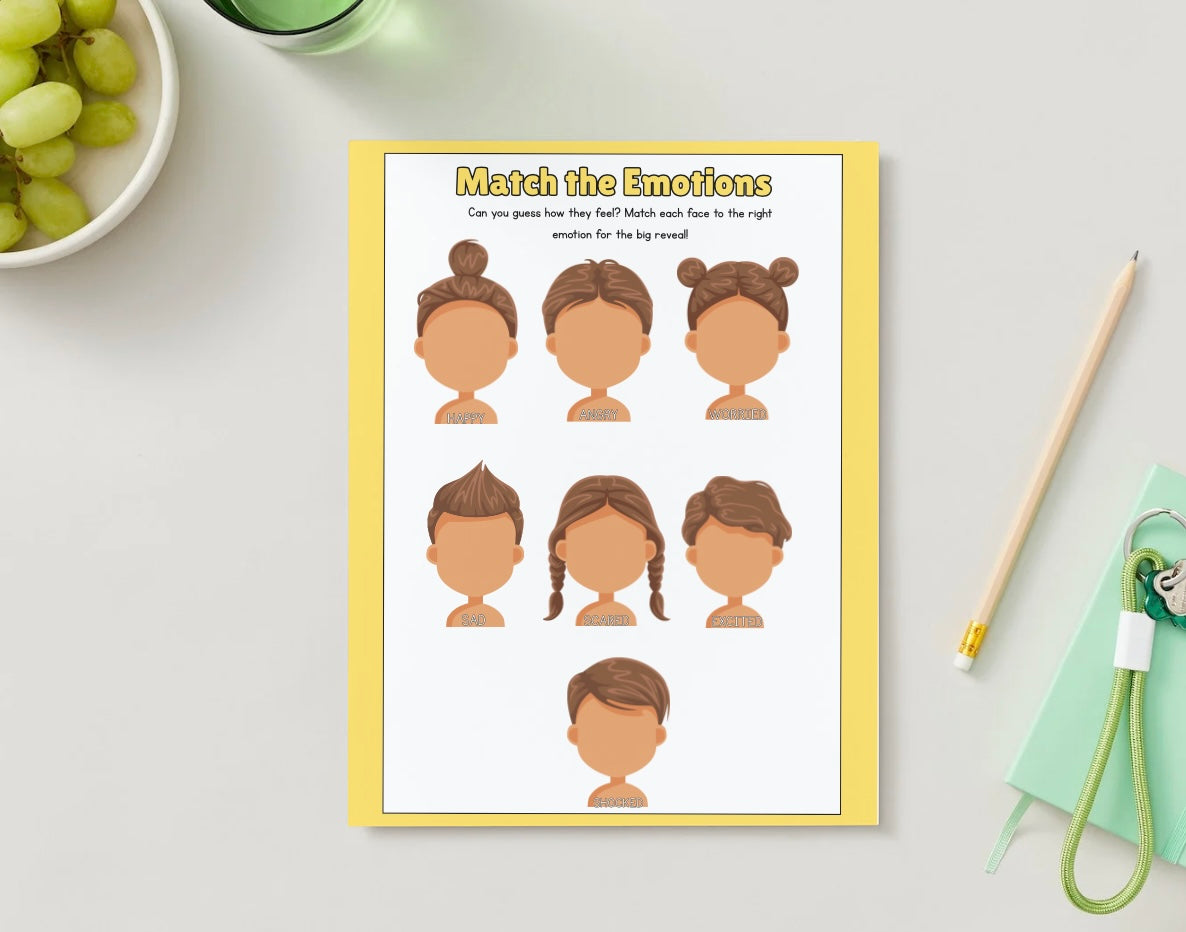 Match the emotions with velcro pieces