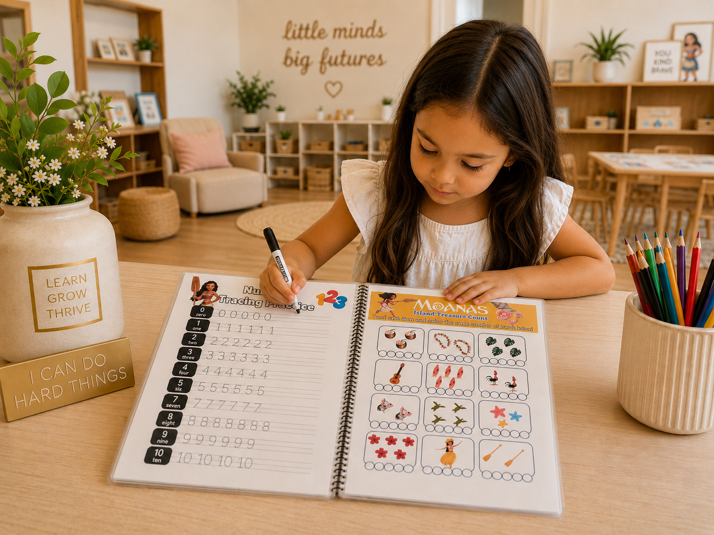 Dry erase preschool tracing activity from Smart Start Learning Binder